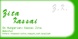 zita kassai business card